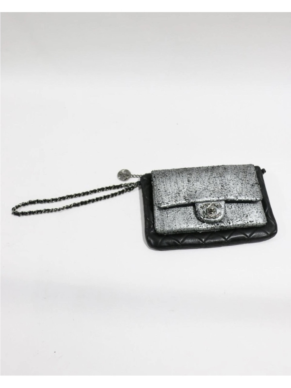 Chanel Mineral Nights Flap Clutch Evening Bag Metallic & Quilted Leather France - Picture 4 of 11
